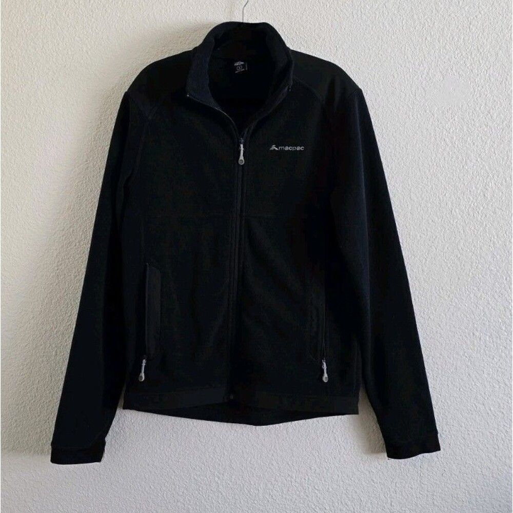 Macpac Jacket mens M Sherpa Fleece long sleeve Winter Black